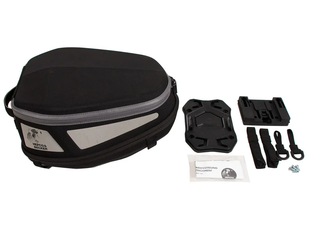 Royster Rearbag Sport sacoche arrière noir/gris incl. seatpad Basic Hepco & Becker Quantité Limitée