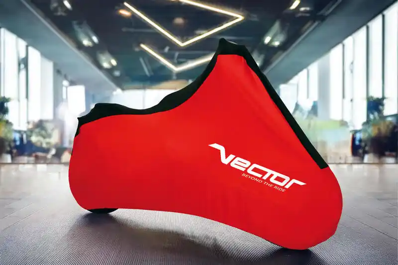 Produit De Marque VECTOR Bâche extensible Intérieur pour moto/scooter – Rouge – S
