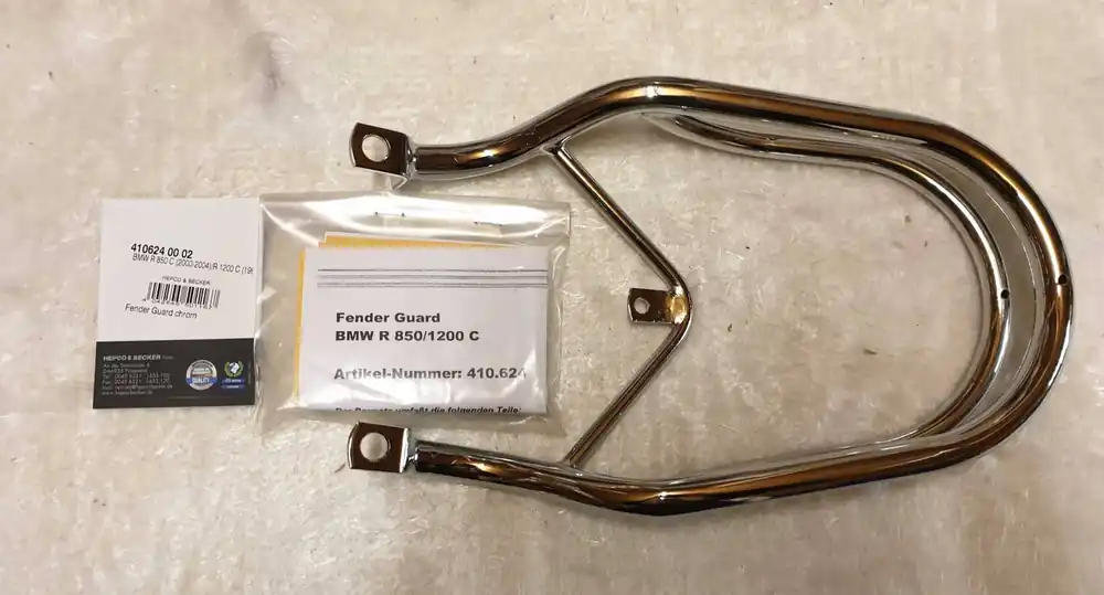 Usine Directe Garde-boue chromé pour BMW R 850 C (00-04)/R 1200 C (97-04) Hepco & Becker