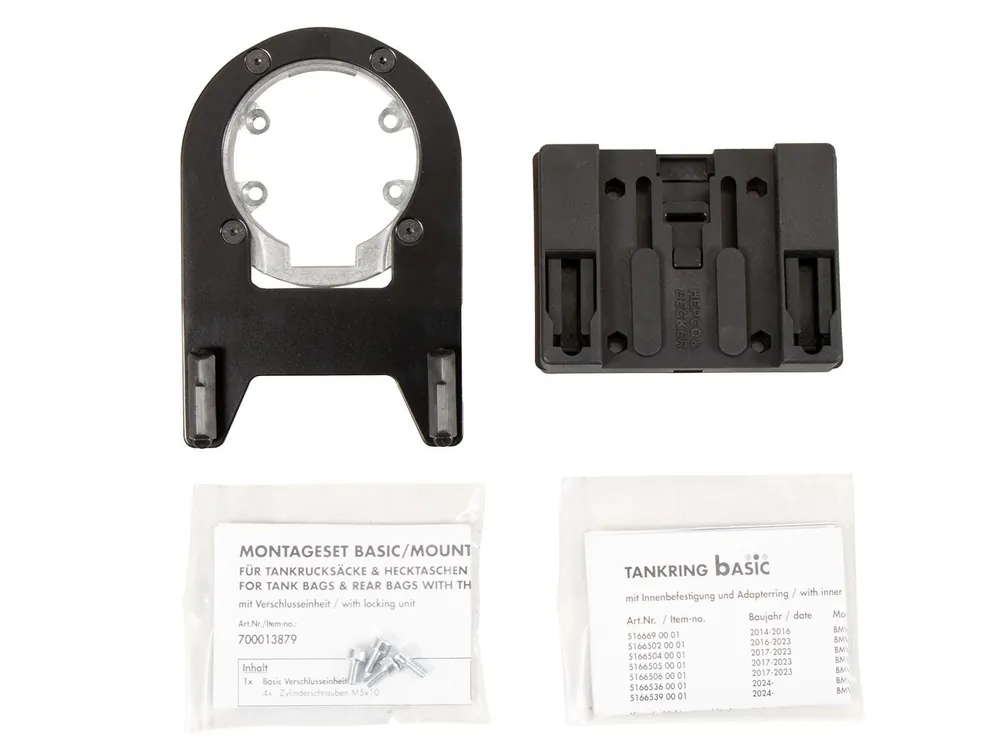 Anneau de réservoir Basic avec unité de fermeture de la sacoche de réservoir pour BMW R nineT Urban G/S (17-23) Hepco & Becker Seulement Aujourd&rsquo;hui