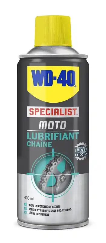 Dernière Chance WD-40 Specialist® Motorrad Kettenspray trockene Bedingungen – Spray 400ml