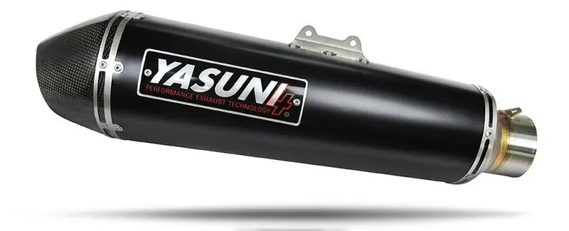 Yasuni Ersatz-Schalldämpfer – Aluminium Schwarz/Carbon Quantité Limitée