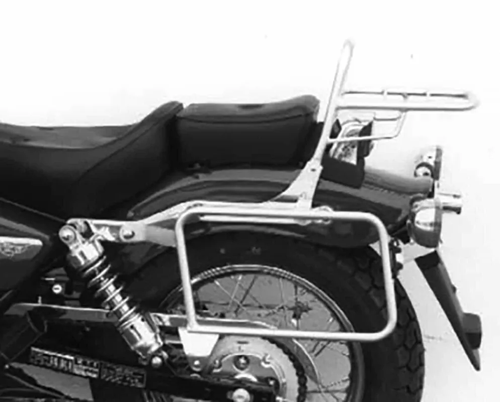 Vente Flash Supports de valises latérales fixes chromés pour Honda CA 125 Rebel (95-01) /CMX 250 Rebel (96-01)