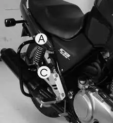 Arceau de protection arrière noir pour Honda CB 500 /S (93-97) Hepco & Becker Certifié