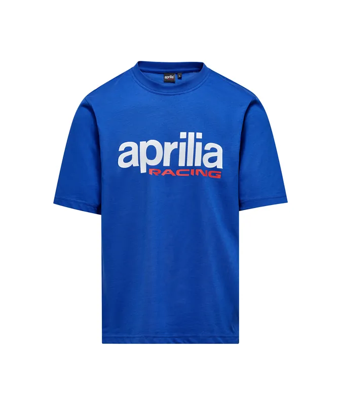 Aprilia T-shirt Racing Colorful homme bleu XS Solde