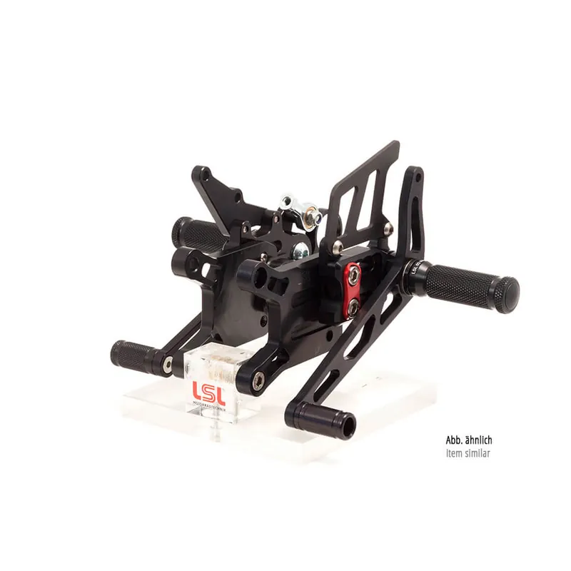 Solde LSL 2Slide Rastenanlage für KTM 990 Super Duke, schwarz-rot, Racing, ohne Straßenzulassung