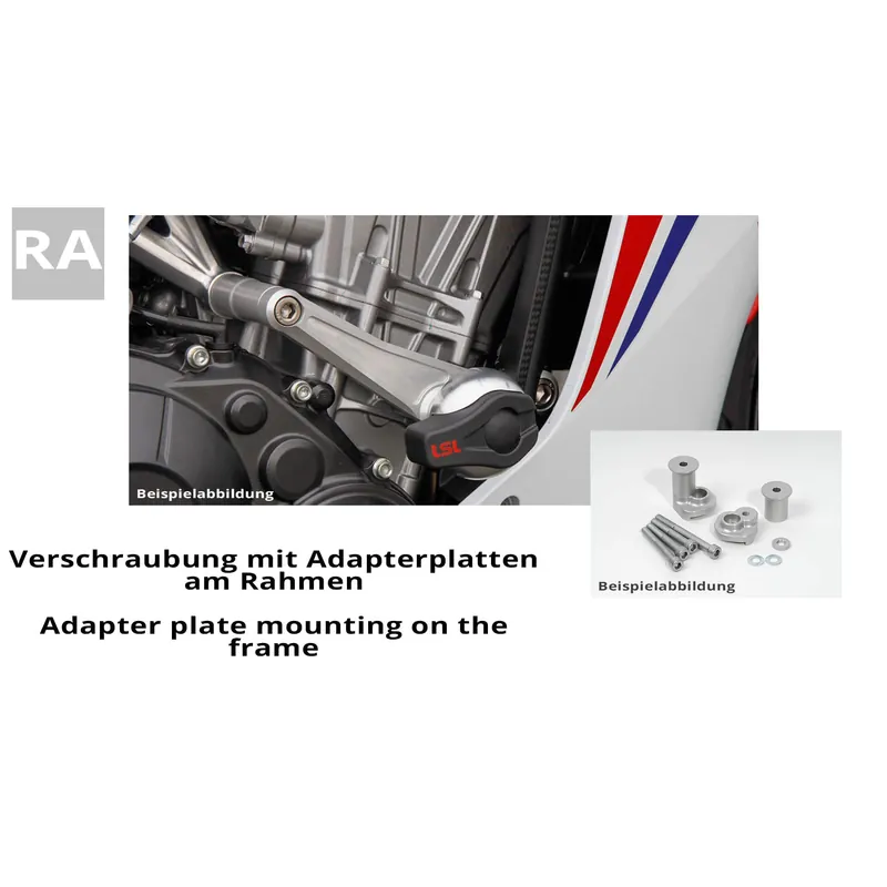 LSL Crash Pad Befestigungskit für Triumph Daytona 675R, 2013- , silber Achat Immédiat