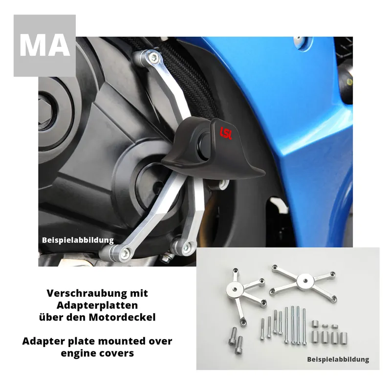 Commander Maintenant LSL SlideWing Anbaukit für Suzuki GSX1400, 2002-