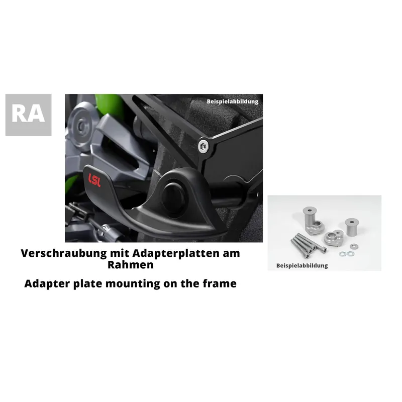 Soldes LSL SlideWing Befestigungskit für Kawasaki ZX-10R, 2006-2007
