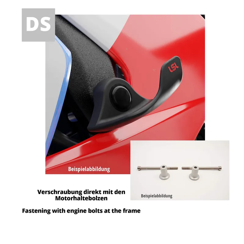 Bon Marché LSL SlideWing Befestigungskit für Yamaha MT-10, 2016-, DS, schwarz