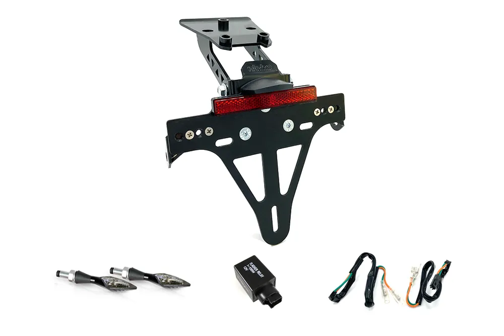 Prix Réduit alpha Technik Kennzeichenhalter-Blinker-Kit X-LED für Honda CBR650F / CBR650FA und CB650F / CB650FA