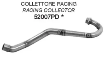 Dernier Modèle ARROW Krümmer in Edelstahl für Aprilia RX125 / SX125 Modelljahr 2025-
