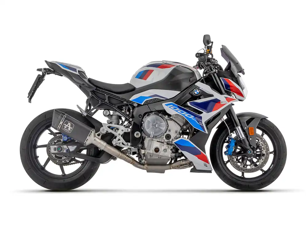 Top Vente ARROW PISTA DARK Slip-On Titan für BMW S1000R ab 2021- / S1000RR ab 2019- / M1000RR ab 2020- / M1000