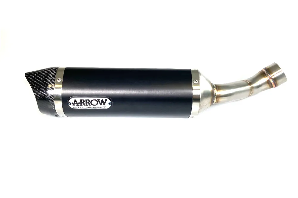 ARROW Auspuff DARK THUNDER für Suzuki GSX-S125 / GSX-R125 2017-, Aluminium schwarz (Nur mit ARROW Kr Vente Directe