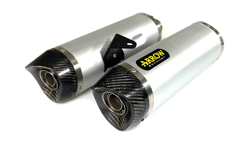 Vente Directe ARROW Auspuff THUNDER Aluminium für Aprilia Dorsoduro SMV750 2009-2017 Dorsoduro 900 2017-2019