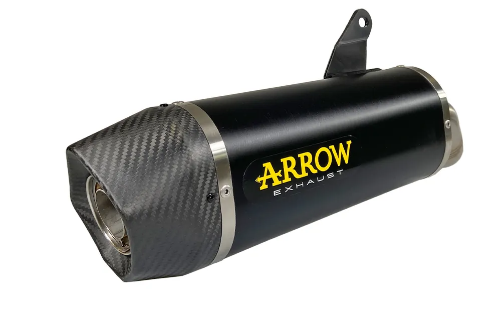 Usine Directe ARROW Auspuff DARK INDY RACE Aluminium schwarz für Kawasaki Ninja 1000SX Modelljahr 2020-