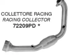 Prix Choc ARROW Racing coude en acier inoxydable pour KTM 390 Adventure R /X (25-)