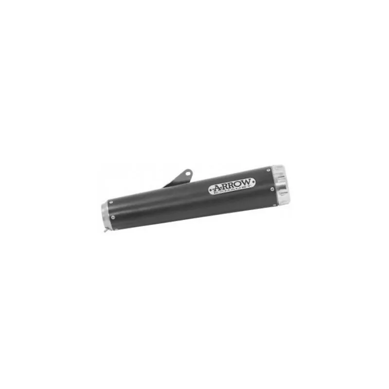 Prix Choc ARROW Auspuff REBEL Sip-On für Brixton CrossFire 500 X 2021-, Edelstahl schwarz mit Aluminium Endkap