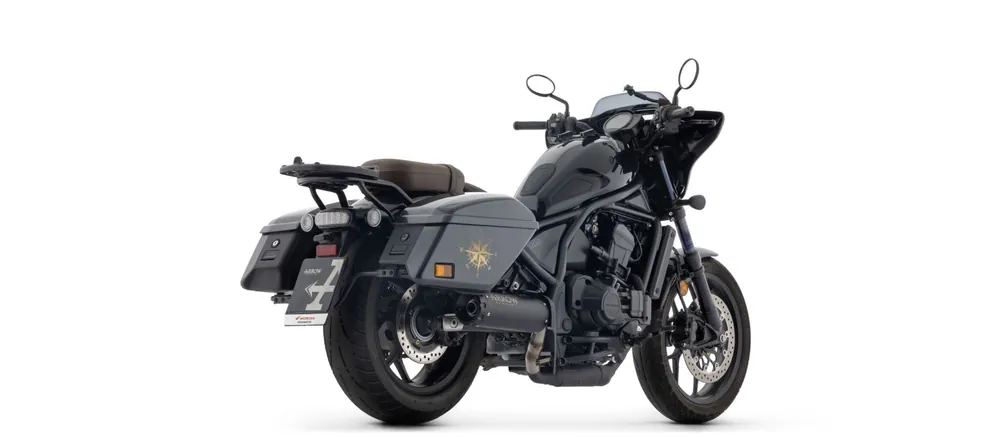 Remise ARROW Échappement REBEL DARK Sip-On avec embout en carbone pour Honda CMX 1100 Rebel T (25-)
