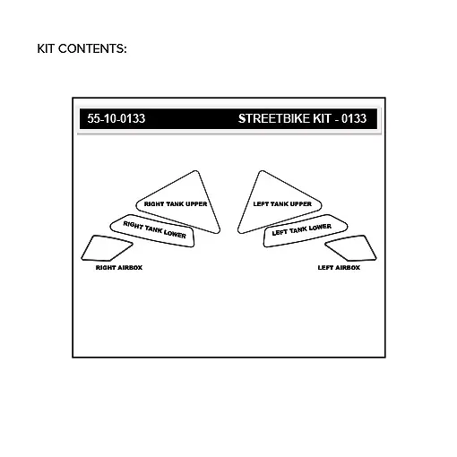 Achat Immédiat Stompgrip Traction Pads klar, für Suzuki DR200S, 2015-2020