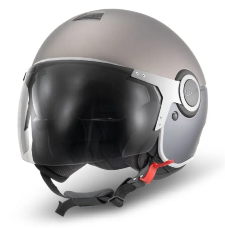 Nouvel Arrivage Vespa casque jet Demi Jet, argentario titanium XS