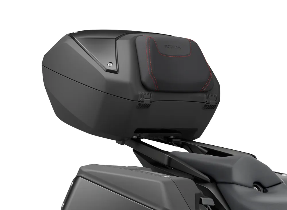 Kit top case avec coussin dorsal noir/couture décorative rouge pour Honda CB 1000 GT (26-) Original Offre Limitée