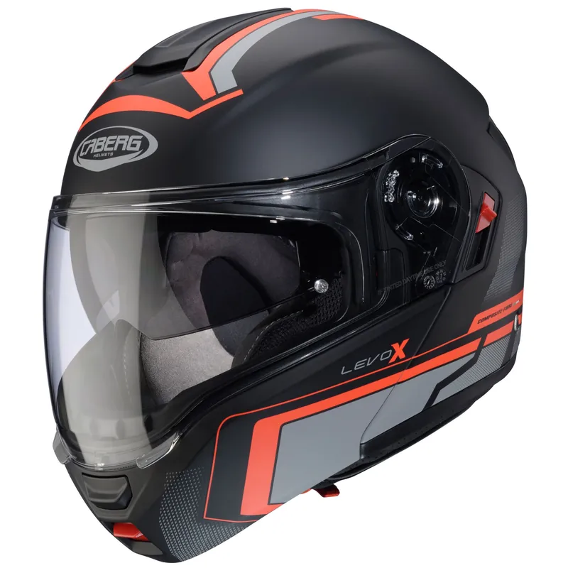 Caberg casque Levo X Elite noir mat/anthracite-rouge XS Offre Exclusive