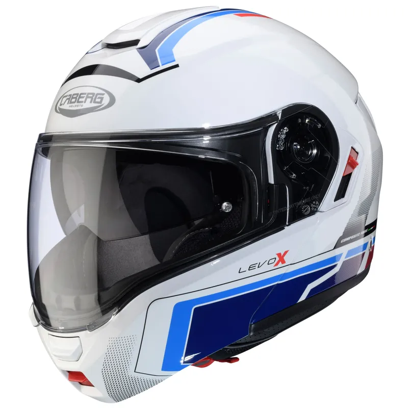 Caberg casque Levo X Elite blanc/bleu-rouge XS Top Vente