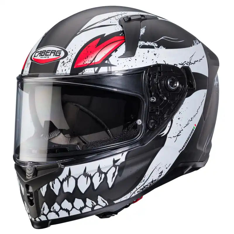 Caberg casque Avalon X punk gris mat/noir-rouge XS Haute Qualité
