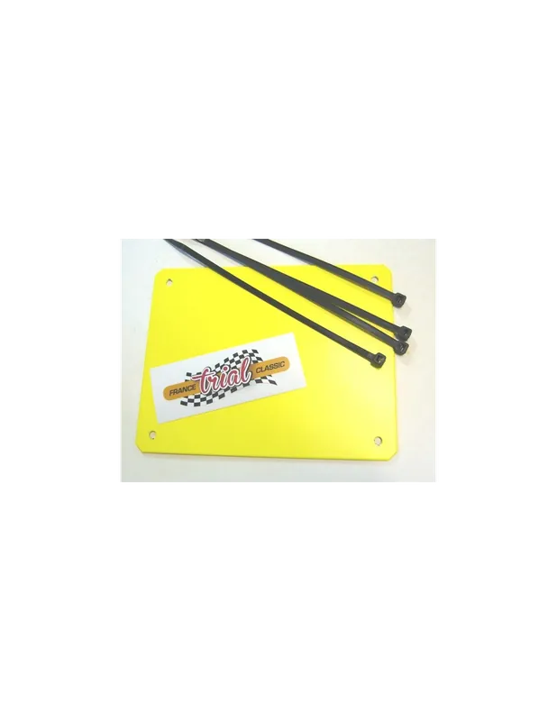 Prix Promo Plaque phare Aluminium laquée jaune (Epoxy)