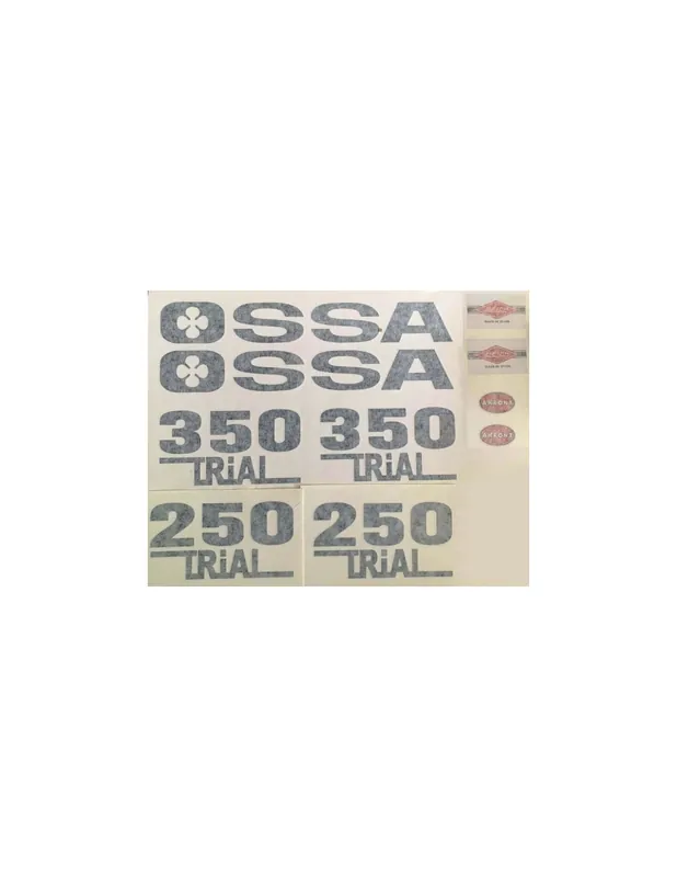 Solde Ossa GOLD 250 et 350 ensemble complet de stickers