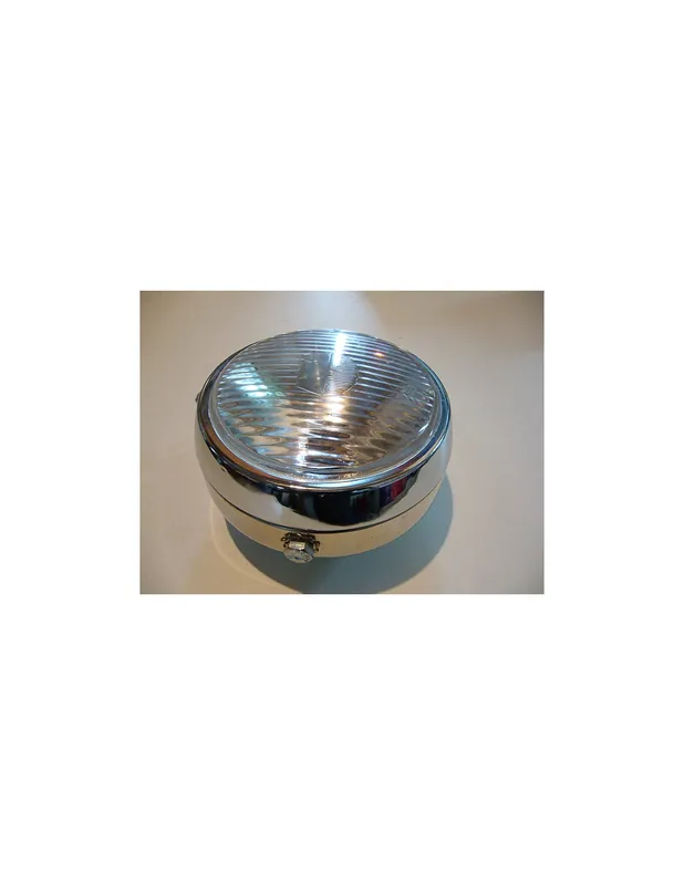 Phare style vintage chromé diamètre 13 cm avec interupteur Réduction